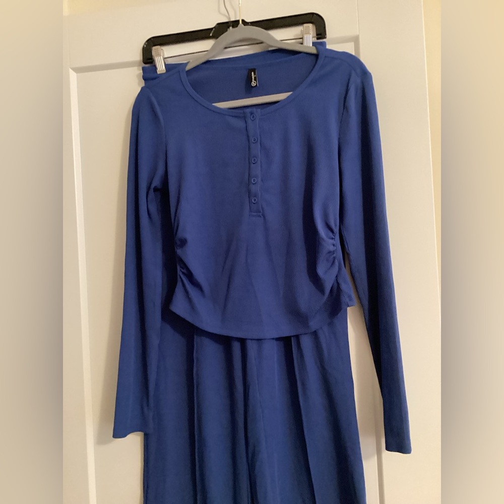Women's Blue Lounge Set - Picture 7 of 12